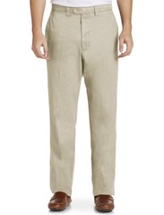 Bshsimontexturedflatfrontpantstan